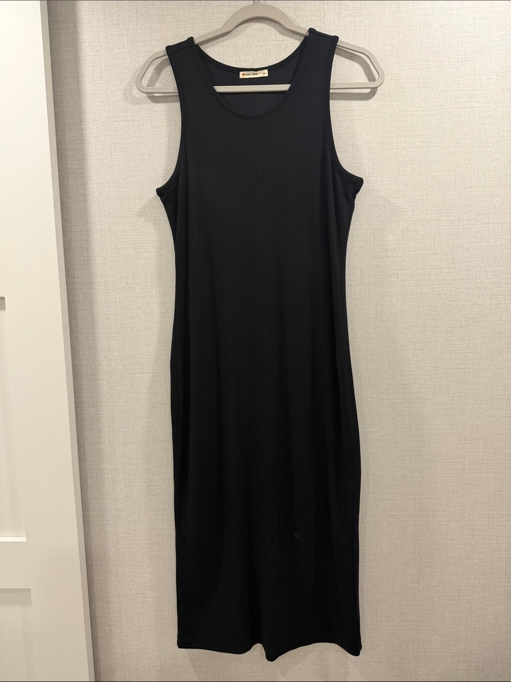 Marine Layer Black Sleeveless Midi Tank Dress
